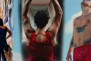 Klipinə alt paltarında çəkildi