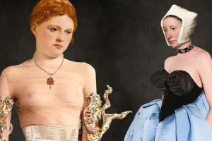 Geyimlərini məşhur əsərlərlə kombinə etdilər