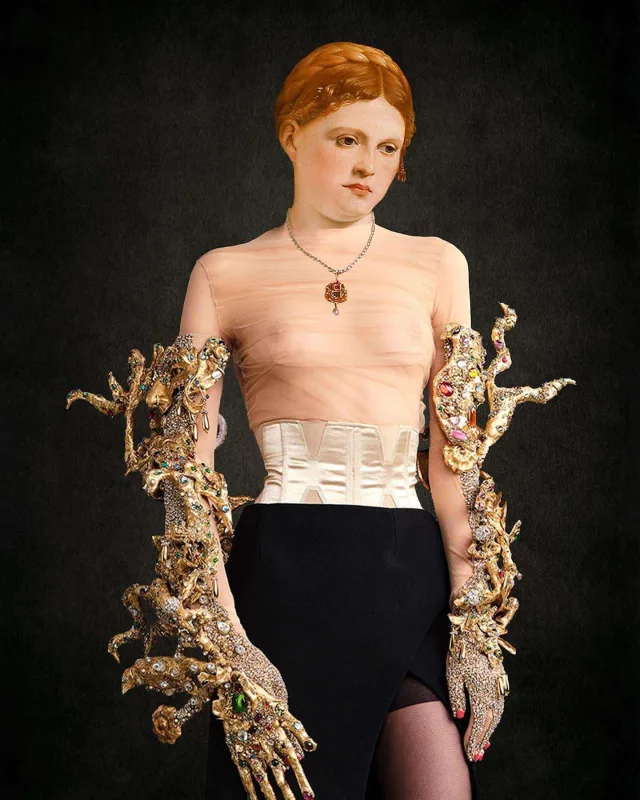 Geyimlərini məşhur əsərlərlə kombinə etdilər