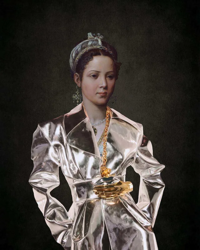 Geyimlərini məşhur əsərlərlə kombinə etdilər