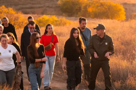 Leyla Əliyeva və Arzu Əliyeva Axar-Baxar Milli Parkının açılış mərasimində iştirak edib