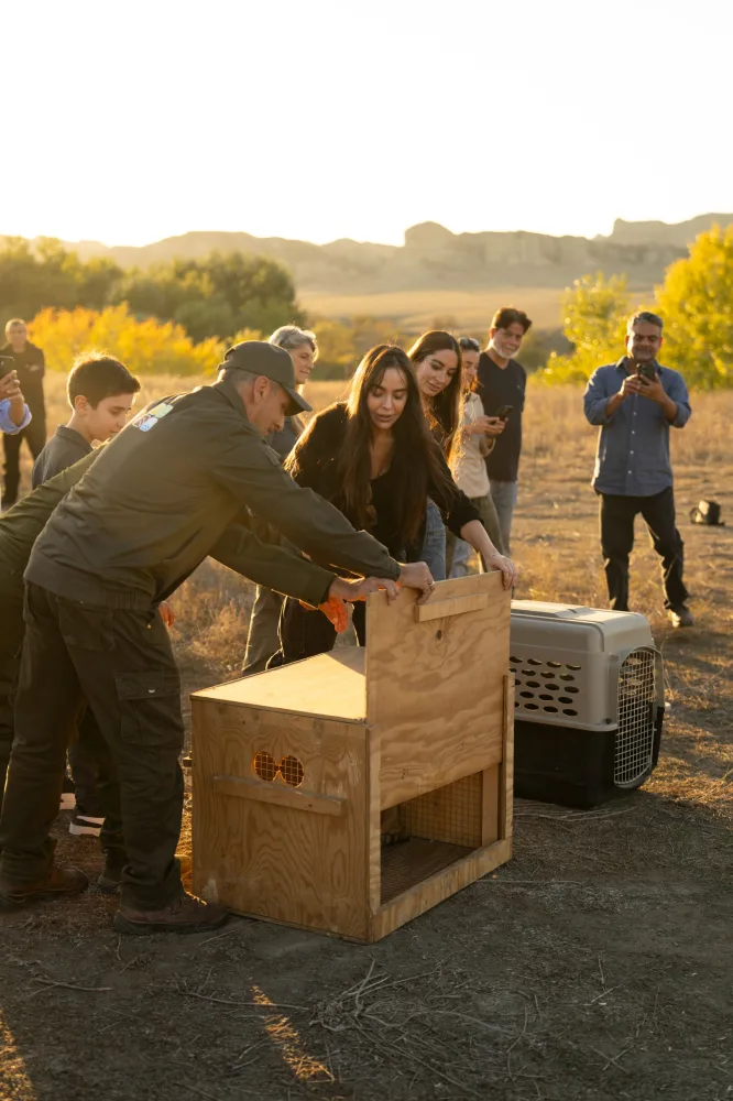 Leyla Əliyeva və Arzu Əliyeva Axar-Baxar Milli Parkının açılış mərasimində iştirak edib