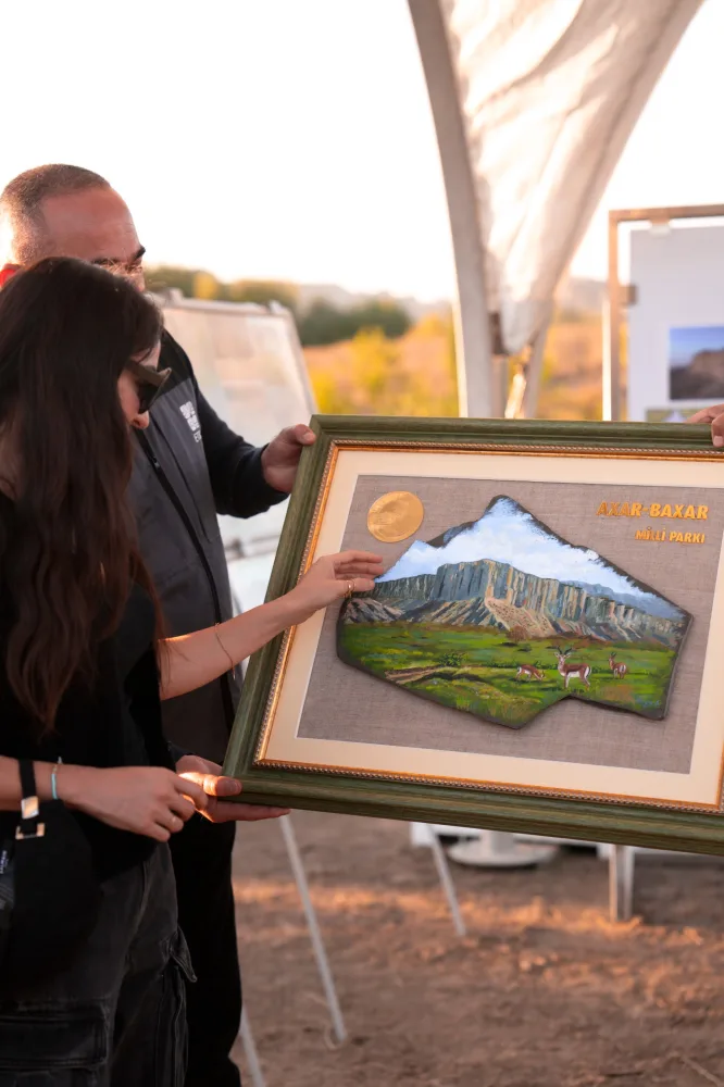 Leyla Əliyeva və Arzu Əliyeva Axar-Baxar Milli Parkının açılış mərasimində iştirak edib