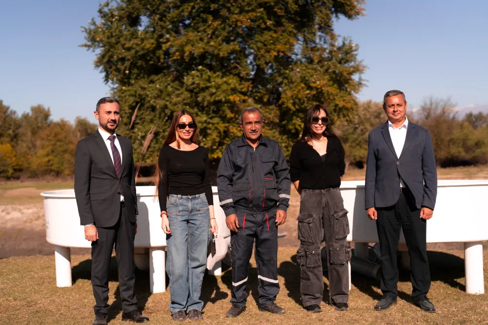 Leyla Əliyeva və Arzu Əliyeva Axar-Baxar Milli Parkının açılış mərasimində iştirak edib