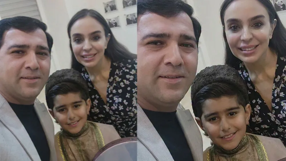 Əməkdar artist Leyla Əliyeva ilə bir arada…