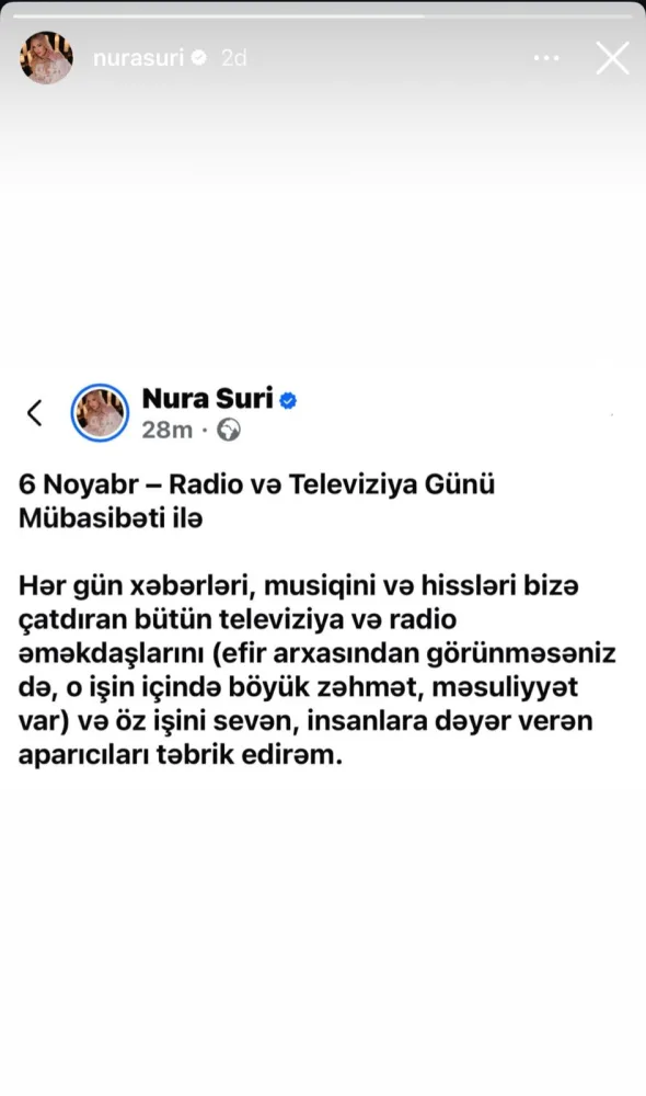 Nura onları təbrik etdi...