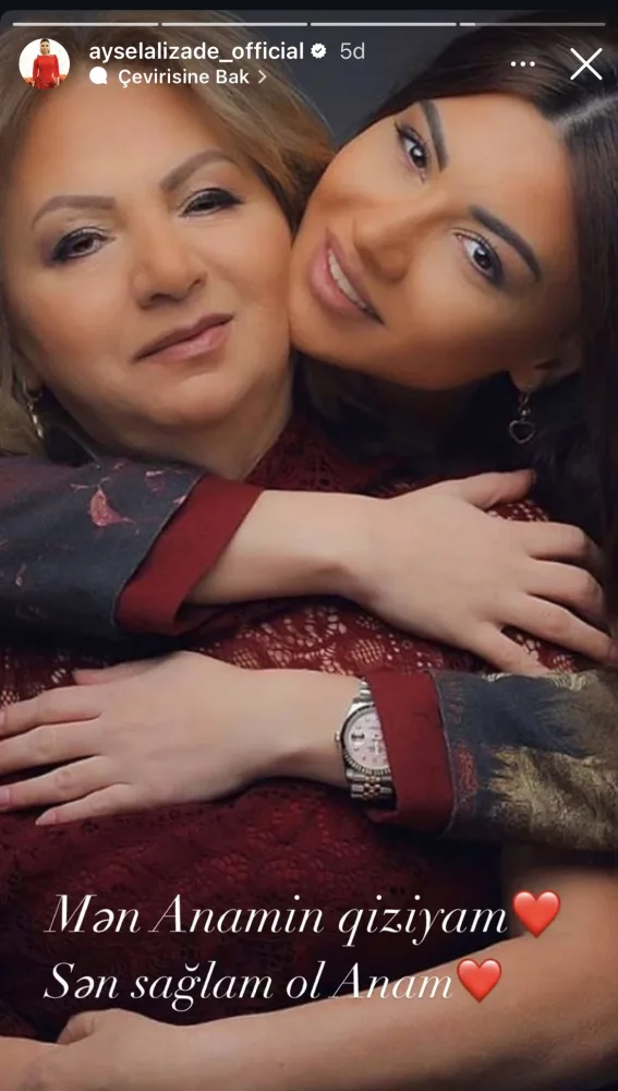 Aysel anasını belə təbrik etdi