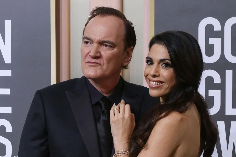 Tarantino uzun zaman sonra xanımı ilə