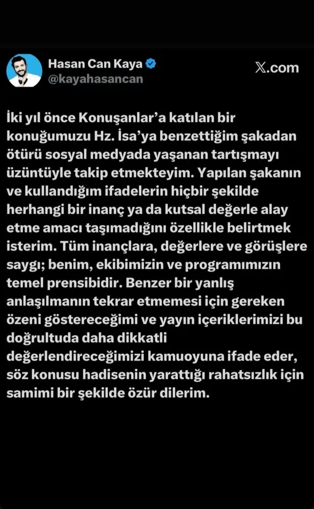 Tənqidlərdən sonra üzr istədi