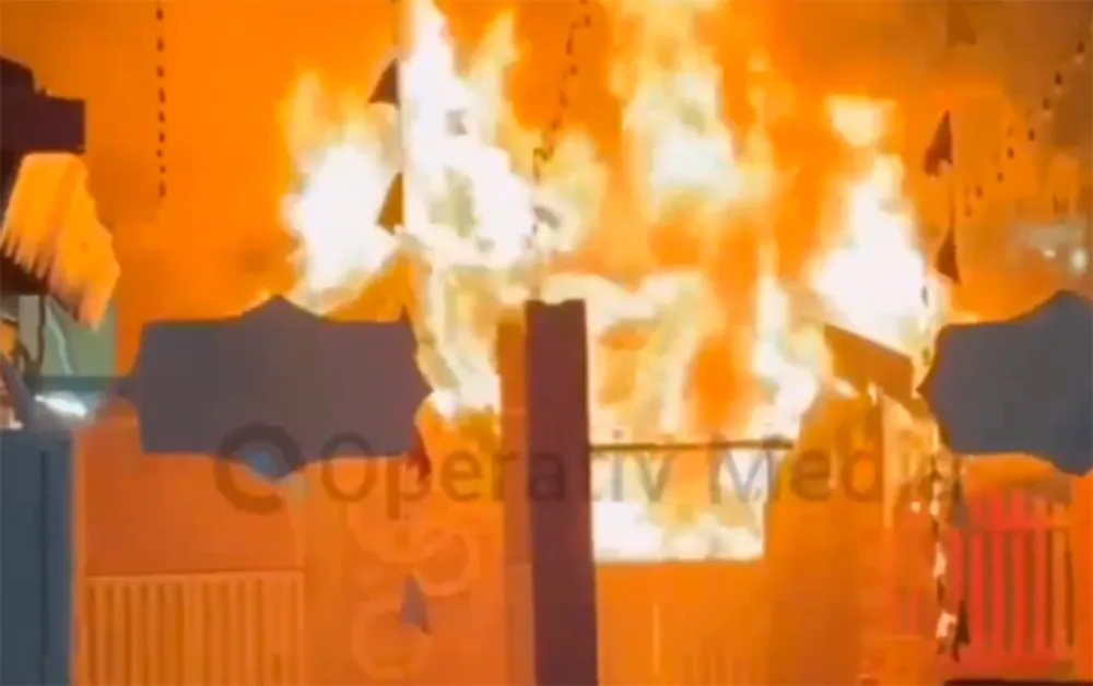 “Soyuq əllər, isti ürək”də yanğın - Video