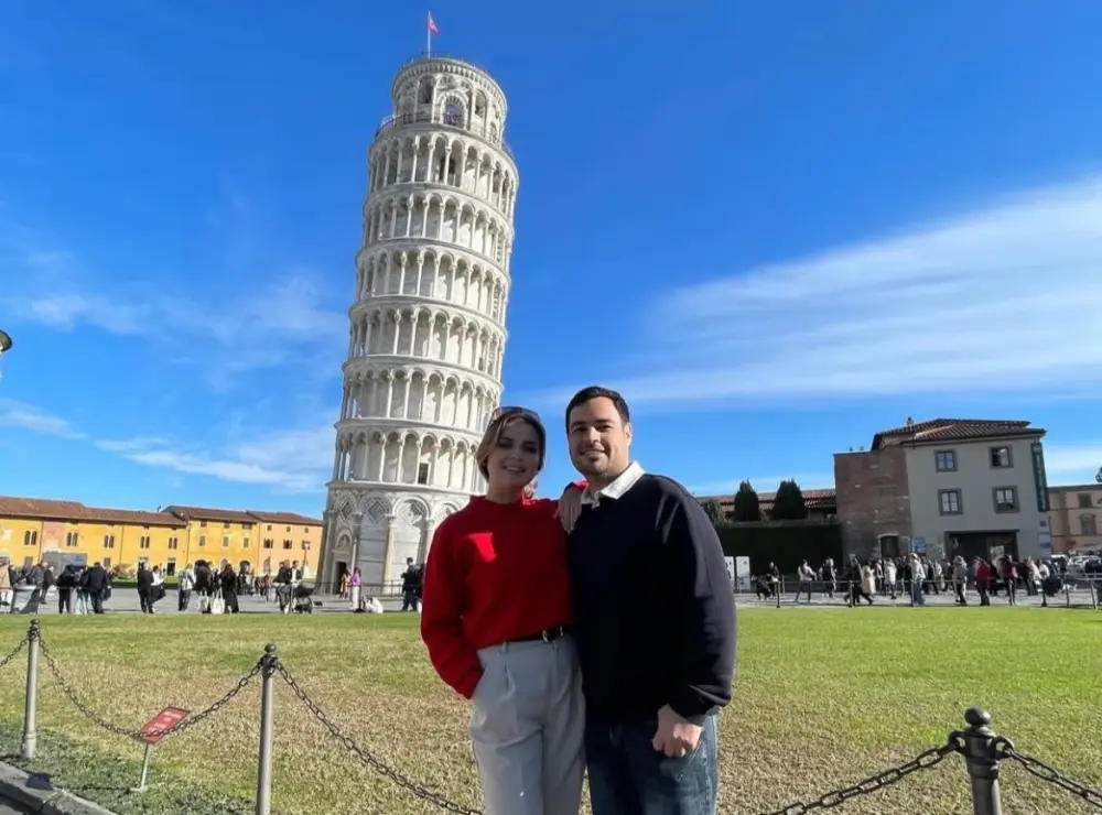 Sevda həyat yoldaşı ilə İtaliyada