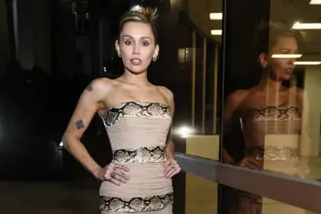 Mayli Sayrus zərif libası ilə diqqət çəkdi