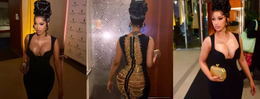 Kardi Bi-nin ikitərəfli dekoltesi…