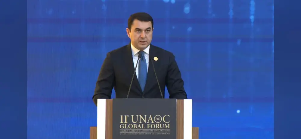 Adil Kərimli UNAOC Dostlar Qrupunun Yüksək Səviyyəli Görüşündə çıxış edib