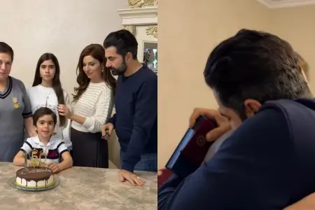 Təltif olunan Zaur sevincini ailəsi ilə bölüşdü