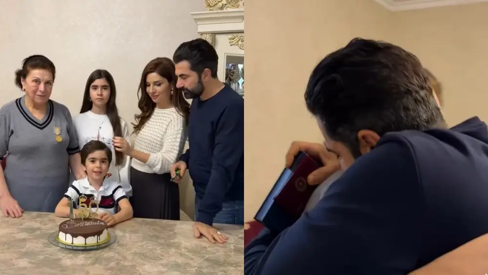 Təltif olunan Zaur sevincini ailəsi ilə bölüşdü