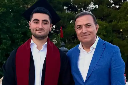 Mənsum İbrahimovdan oğlu ilə paylaşım