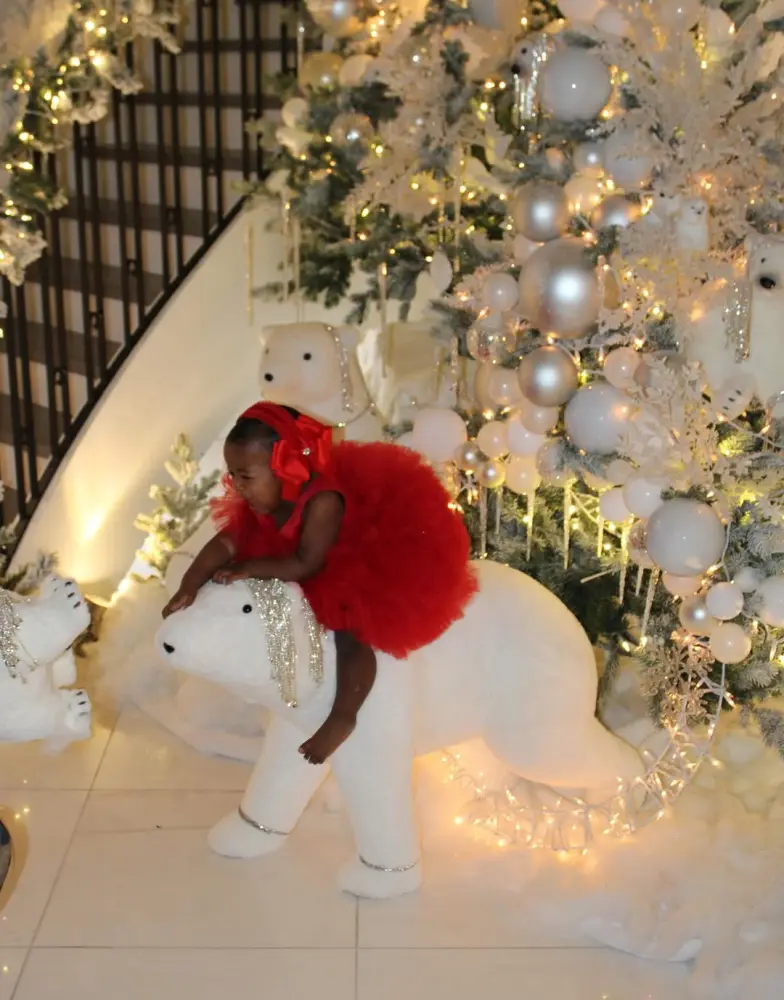 Kardi övladları üçün şam ağacı bəzədi