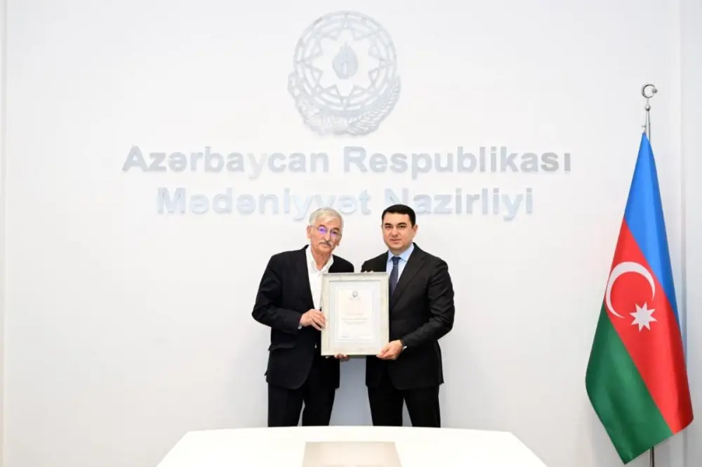 Mədəniyyət xadimlərinə dövlət təltifləri təqdim olundu - Fotolar