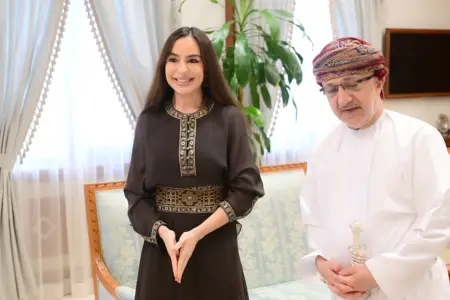 Leyla Əliyeva Omandadır - Fotolar