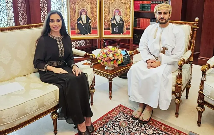 Leyla Əliyeva Oman Sultanlığının Vəliəhdi ilə görüşdü - Fotolar