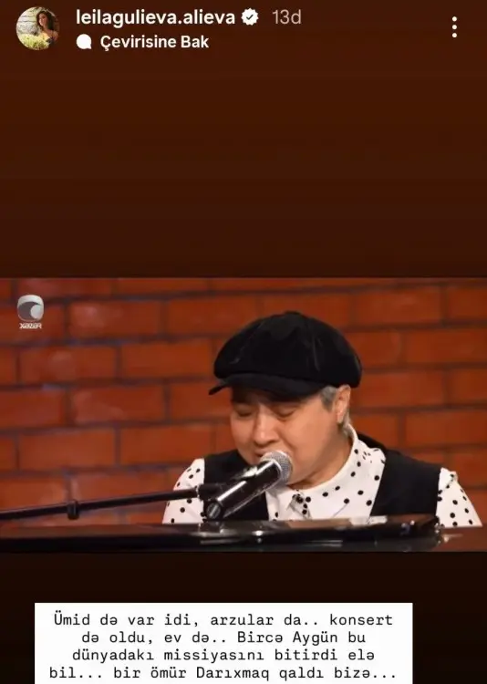 “Aygün bu dünyadakı missiyasını bitirdi”