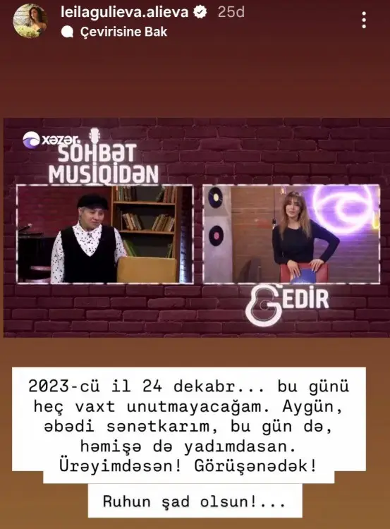 “Aygün bu dünyadakı missiyasını bitirdi”