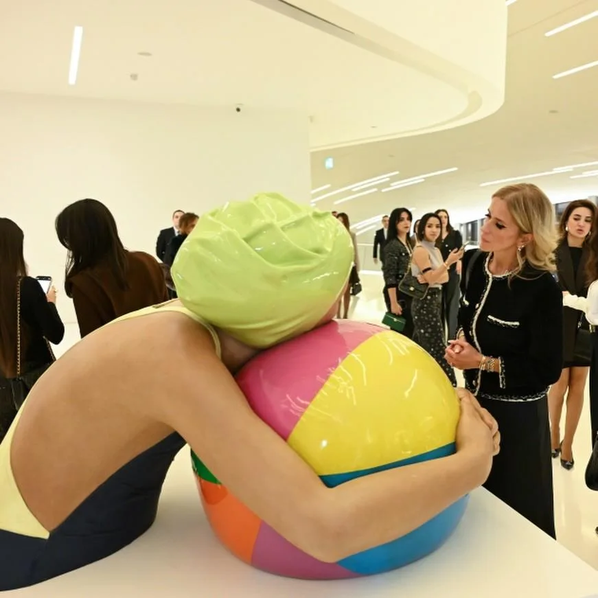 Prezidentin gəlini sərgidə - Fotolar