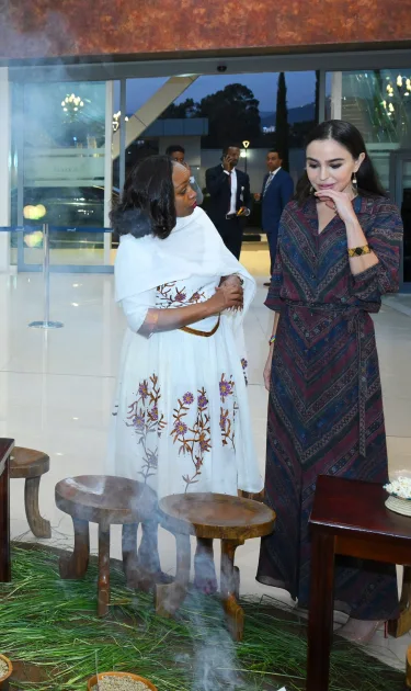 Leyla Əliyeva Efiopiyadadır - Fotolar