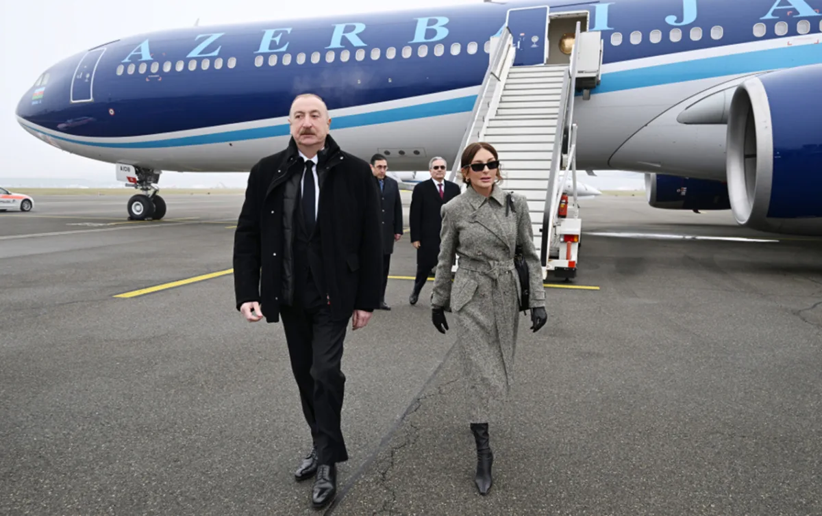 Prezidentlə xanımı İsveçrədədir - Fotolar