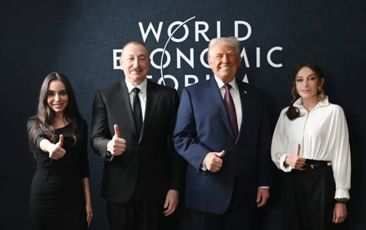 Prezident ailəsinin Trampla - Fotoları