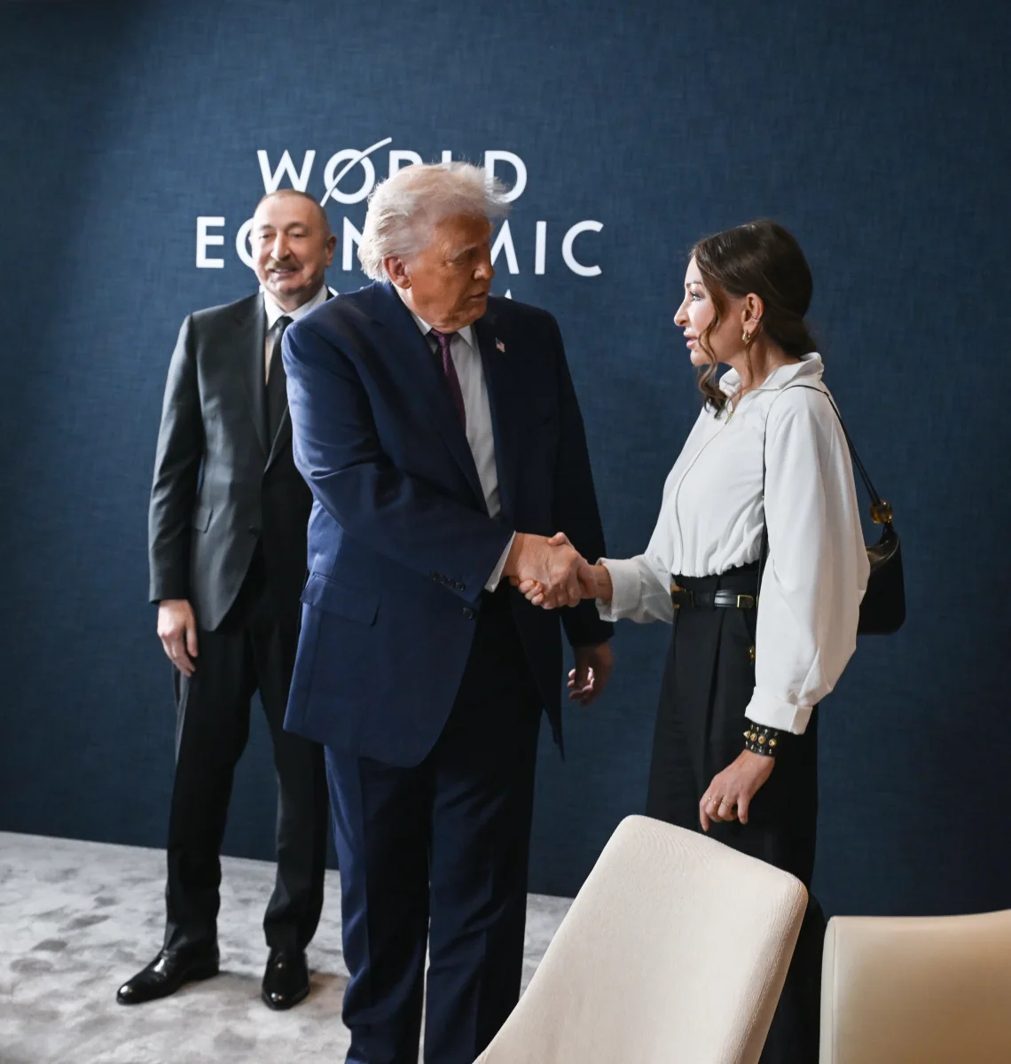 Prezident ailəsinin Trampla - Fotoları