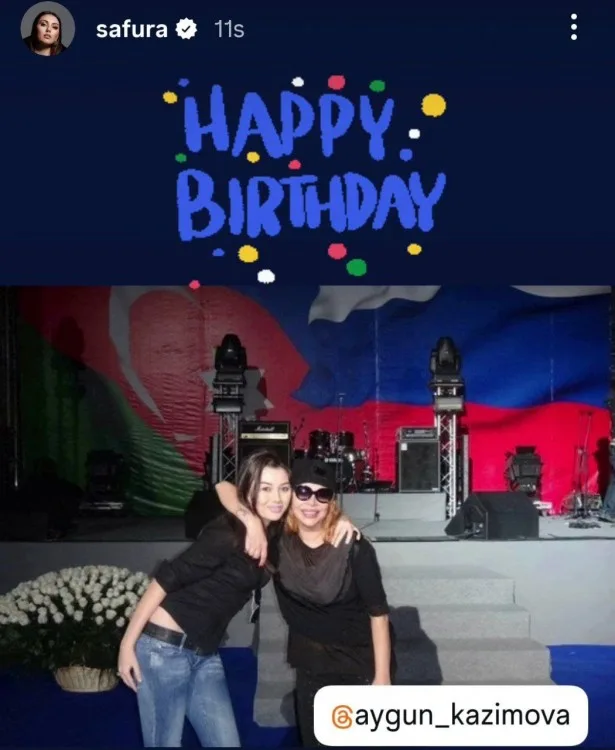 Safuradan Aygün Kazımova ilə paylaşım!