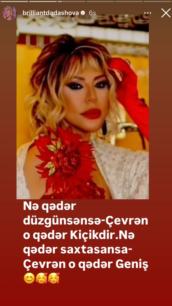 “Nə qədər saxtasansa, çevrən o qədər genişdir”