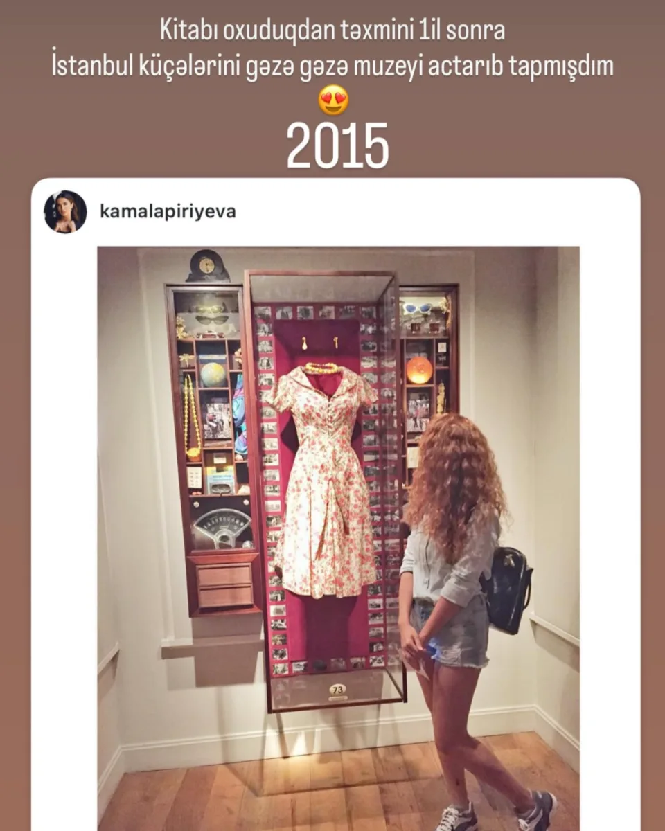 Kəmalə “Masumiyet muzeyi”ndə…