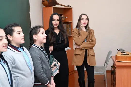 Leyla və Alena Əliyevalar Qubada