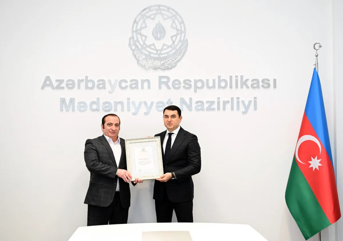 Yubilyar mədəniyyət xadimləri nazirliyin Fəxri diplomu ilə təltif olunub