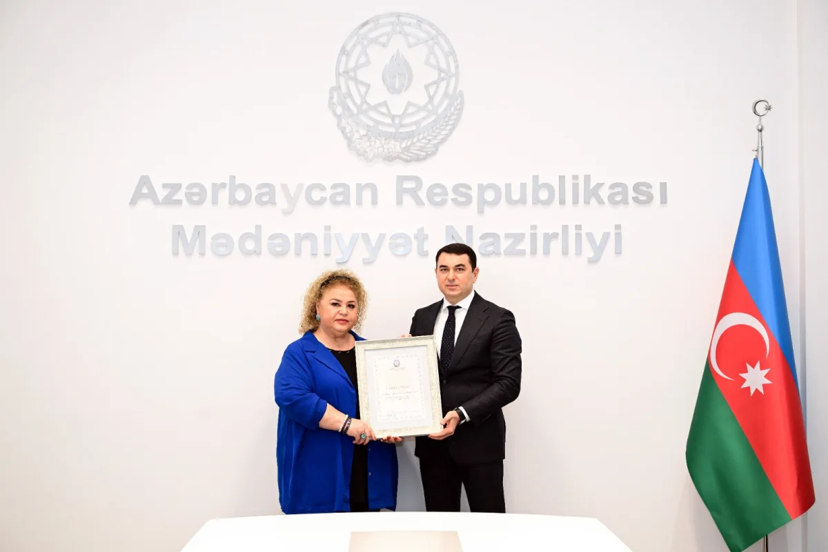 Yubilyar mədəniyyət xadimləri nazirliyin Fəxri diplomu ilə təltif olunub