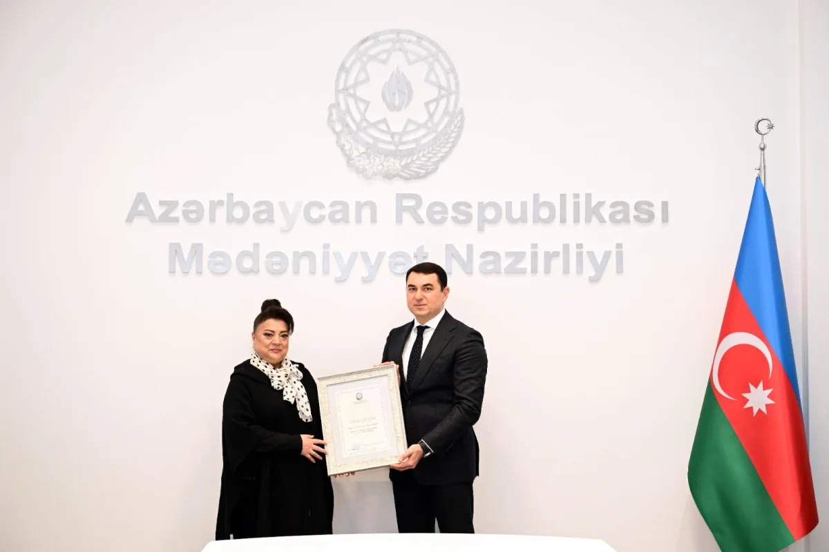 Yubilyar mədəniyyət xadimləri nazirliyin Fəxri diplomu ilə təltif olunub