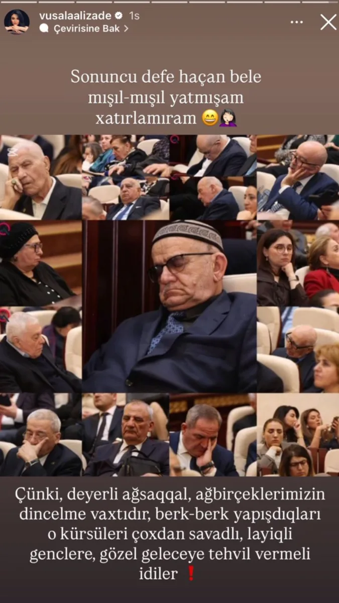 “Bərk-bərk yapışdıqları kürsüləri vaxtında gənclərə verməliydilər”