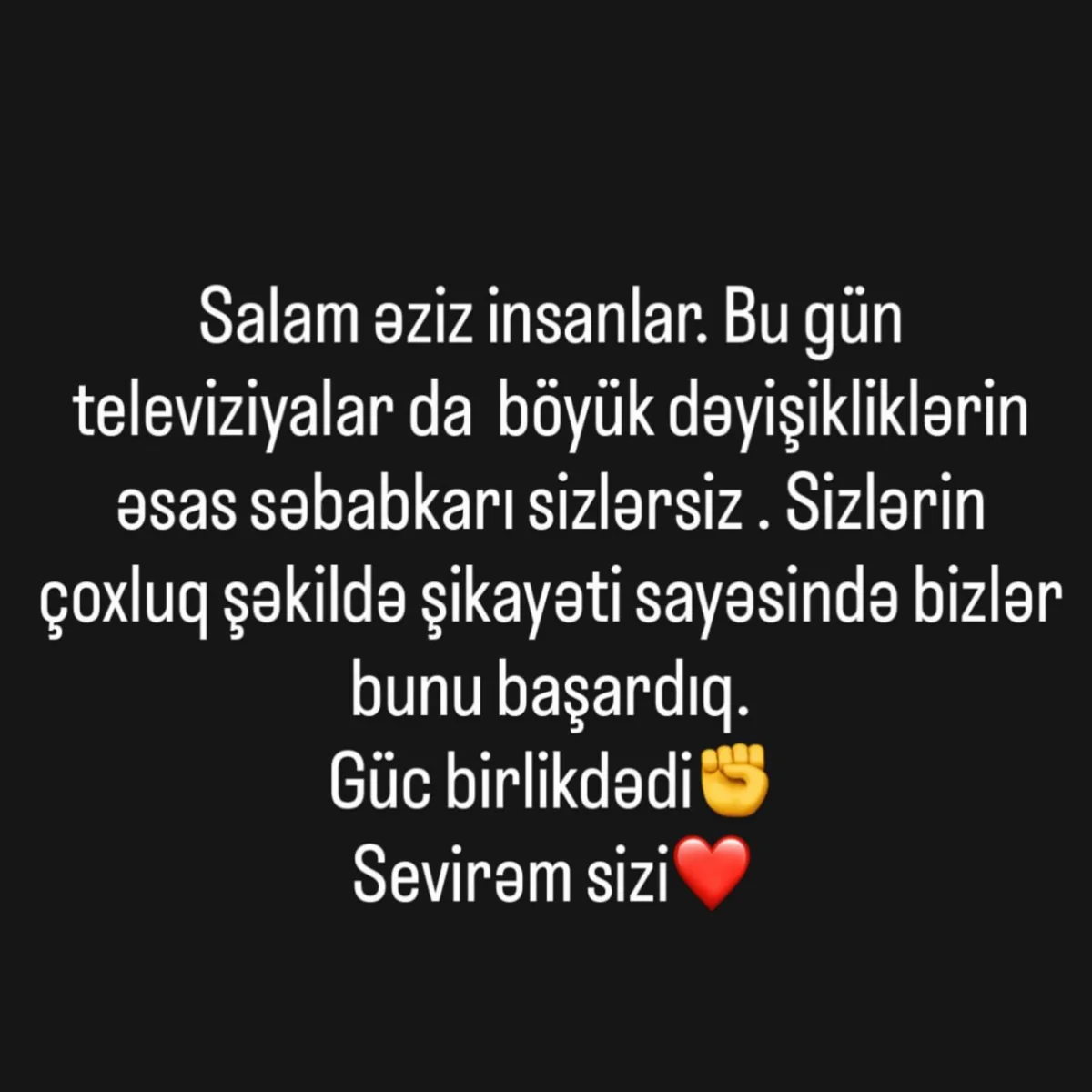 “Biz bunu bacardıq!”