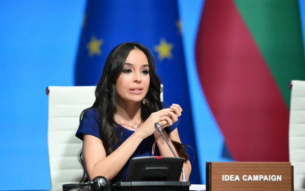 Leyla Əliyeva “Yaşıl enerji layihələri” sessiyasında - Fotolar