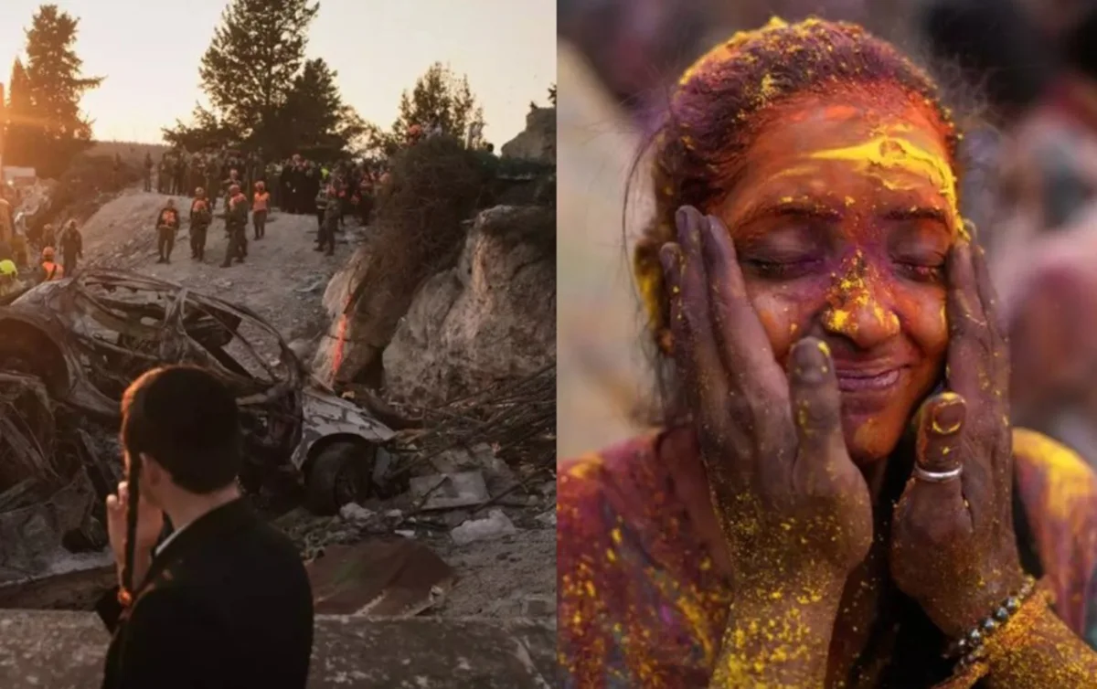 Bir yanda bayramdır, o birində hərb... - Fotolar