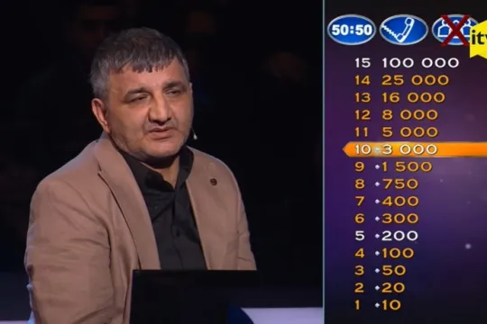 Rüfət Nasosnu ”Milyonların şousu”nda