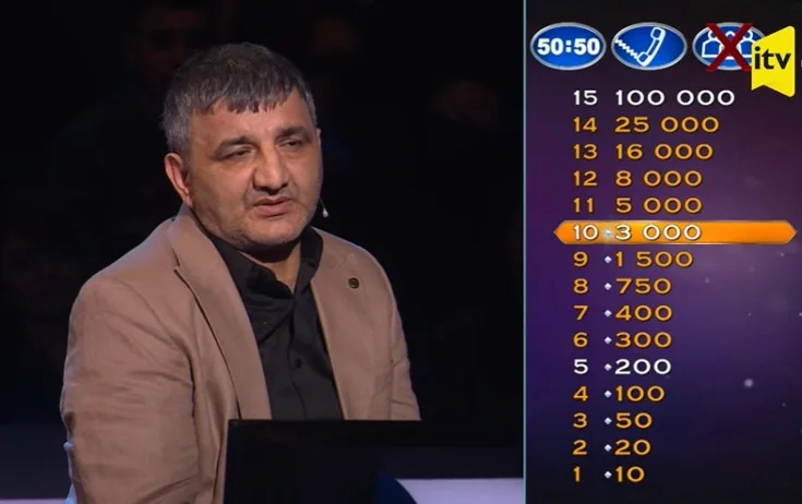 Rüfət Nasosnu ”Milyonların şousu”nda