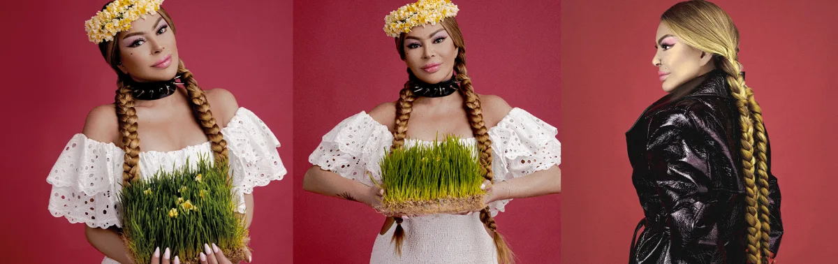 Aygün Kazımova "Nərgiz" jurnalının üz qabığında 