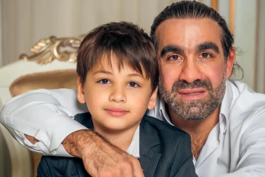 Rafael Ağayevdən oğlu ilə paylaşım