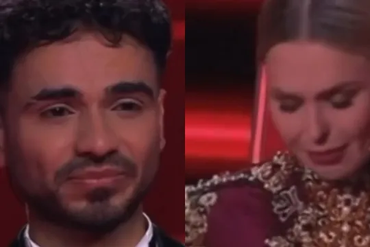 Azərbaycanlı iştirakçını tərifləyən rus müğənni ağladı