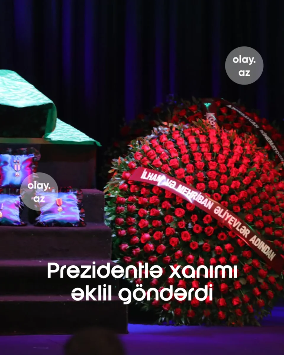 Prezident və xanımı vida mərasiminə əklil göndərdi