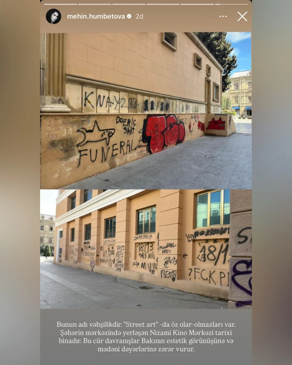 “Bu gözəlliyə kölgə salan vandalizm nümunəsidir”
